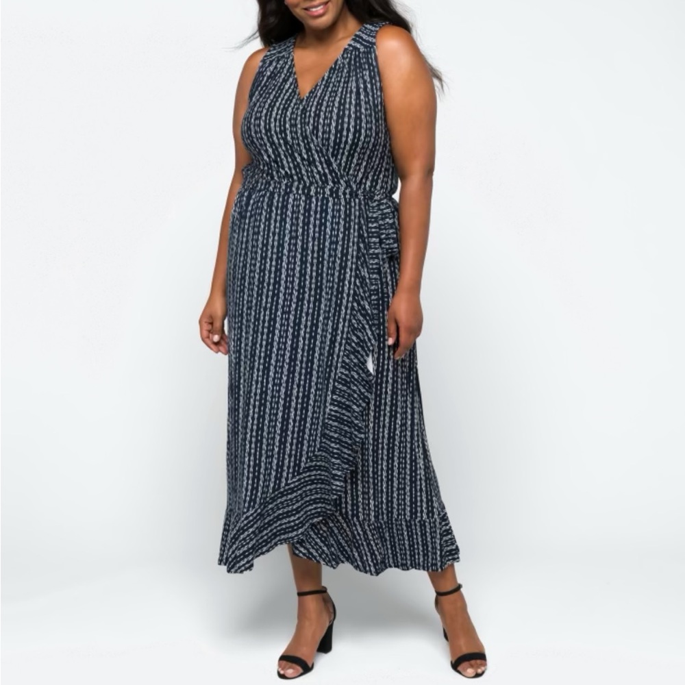 2xl Faux Wrap dress